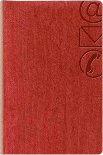 THeofylaktos Gardena Telefonbuch mit griechischem Alphabet Rot 12x22cm