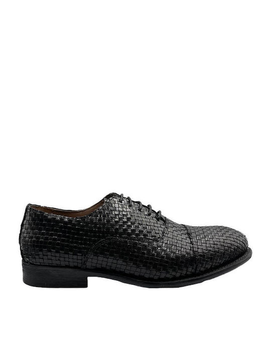 Philippe Lang Men's Leather Dress Shoes Black