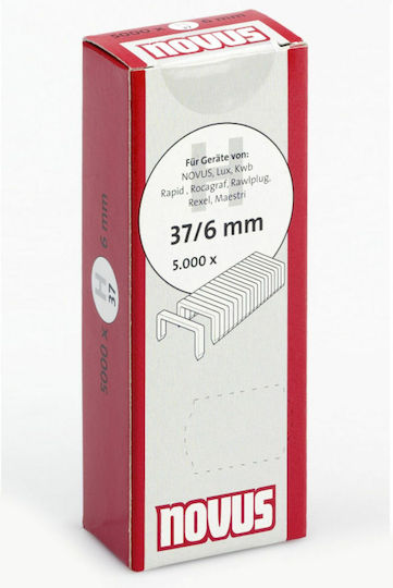 Novus Σύρματα Съединители 5000бр Staples H 37 042-0535