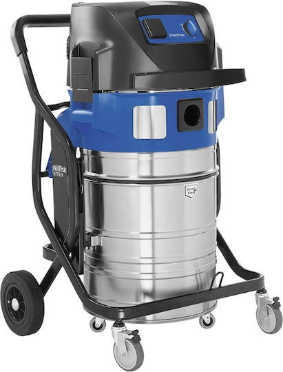 Nilfisk Attix 965-21 SD XC Nass-Trocken Staubsauger 1200W mit Edelstahl Behälter 50lt Blau