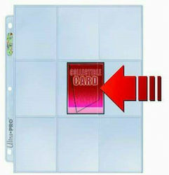 Ultra Pro 9-Pocket Pages Side-Load Box Card Pages 9-Pocket 100pcs Transparent