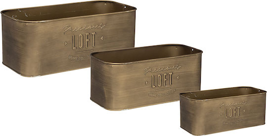 A-S Loft Blumentopf Metall Gold