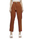 Edward Jeans Quinn Women's Fabric Trousers Brown