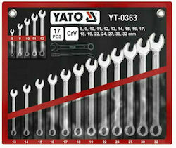 Yato Set of German Polygon Wrenches with 13mm up to 32mm Head Size 17pcs