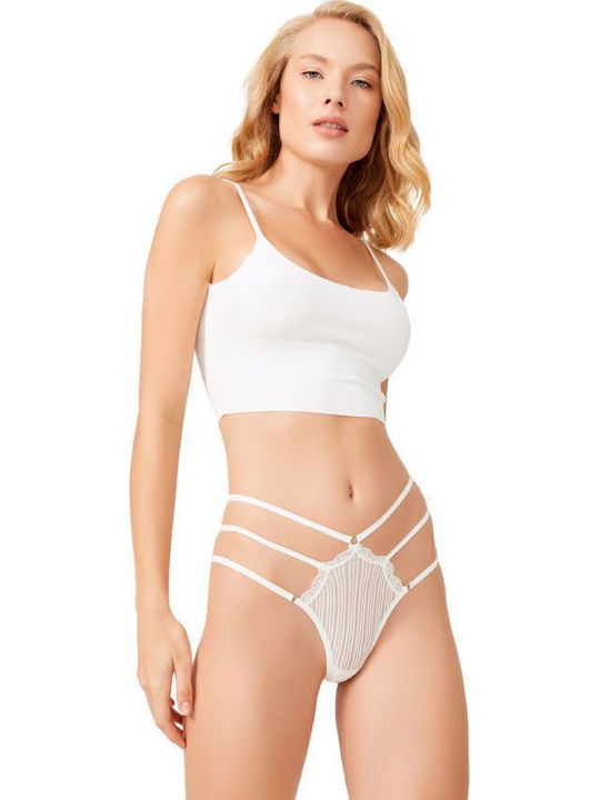 CottonHill Sarah Women's Slip with Lace Ecru