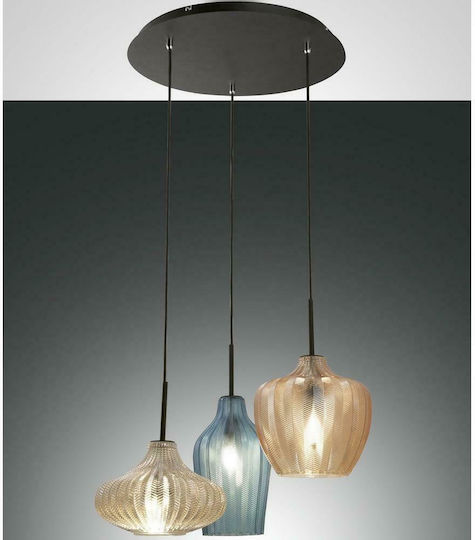 Fabas Luce Olbia Pendant Light Multicolour with Socket E27 50cm