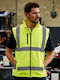Yoko HV006 Arbeitsweste Wasserdicht mit reflektierenden Bändern Softshell Gelb