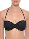 Strapless Bikini Top με Ενίσχυση Μαύρο