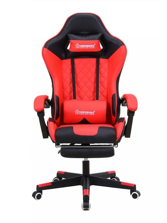 Herzberg HG-8081RED Δερματίνης Κόκκινη
