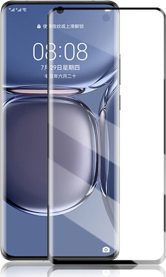 Mocolo Adeziv complet Full Face Tempered Glass Negru (Huawei P50 Pro)