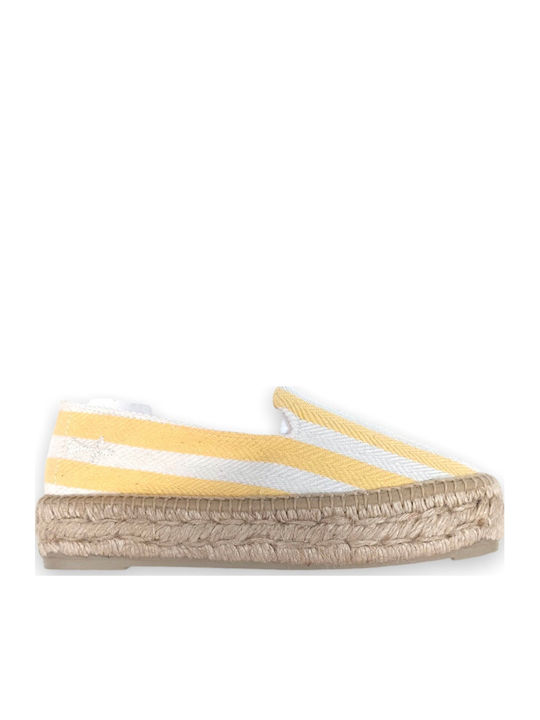 Women's Fabric Espadrilles Yellow