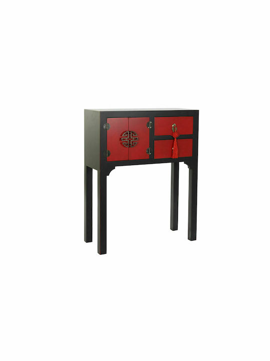 Wooden Console Table Red L63xW27xH83cm