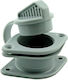 Nuova Rade Boat Cap Non-return Drain System, with plug for 25mm Mirror Gray