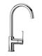 Paini Arena Tall Kitchen Faucet Counter Silver
