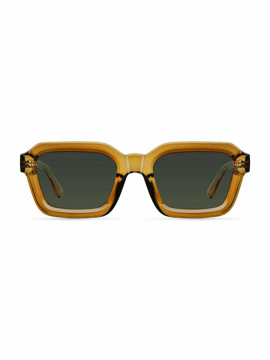 Meller Nayah Sunglasses with Mustard Olive Plastic Frame and Green Polarized Lens NAY-MUSTARDOLI