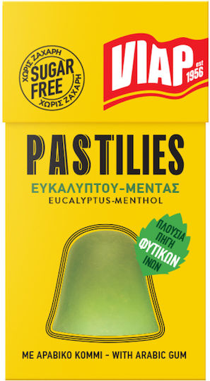ViapMentel Lozenges with Flavor Eucalyptus and Mint No Added Sugar 1pcs 22gr
