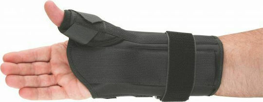 Ortholand Formfit Spica 20 Νάρθηκας Καρπού 20cm Δεξιάς Πλευράς με Αντίχειρα σε Μαύρο Χρώμα