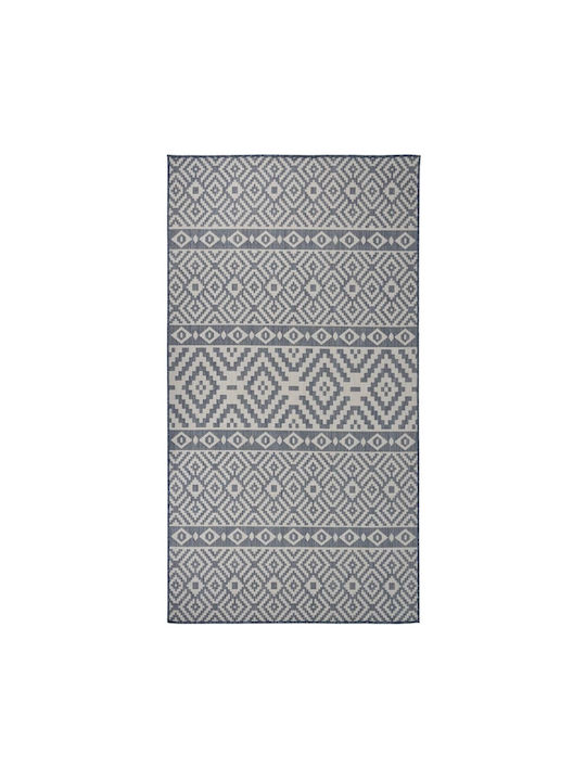 vidaXL Rug Outdoor Rectangular Blue