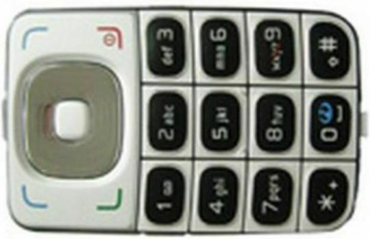 Nokia Σετ Πλήκτρων Μαύρο για Nokia 6125