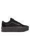 Old Skool Stackform Damen Flatforms Sneakers Schwarz