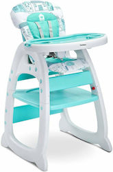 Caretero Homee Baby Highchair 2 in 1 with Plastic Frame & Plastic Seat Mint