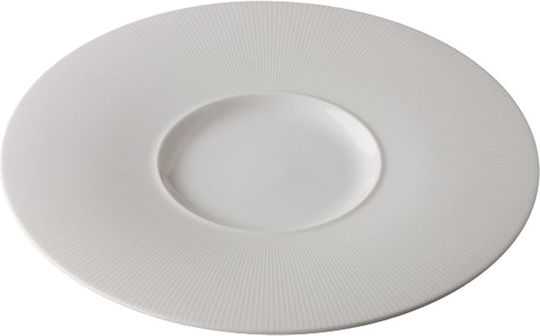 Stylepoint Compass De Luxe Plate Shallow made of Porcelain White with Diameter 30cm 3pcs