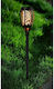 Benson Spiked Lampă Solară Torță Alb Cald cu Fotocelulă IP44 3.5bucx3.5buccm
