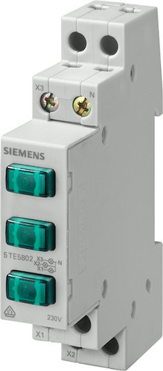 Siemens Τριπλή Ενδεικτική Λυχνία Πίνακα Πράσινη
