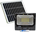 Rixme Στεγανός Ηλιακός Προβολέας LED 200W Ψυχρό Λευκό 6000K με Τηλεχειριστήριο IP67