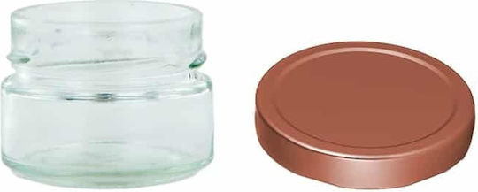 Βαζάκι Γυάλινο με Καπάκι 106ml (45τμχ)