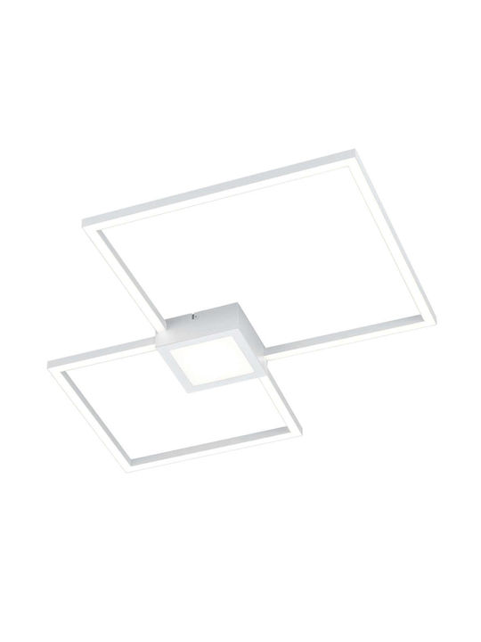 Trio Lighting Hydra Μοντέρνα Μεταλλική Πλαφονιέρα Οροφής με Ενσωματωμένο LED σε Λευκό χρώμα 65cm