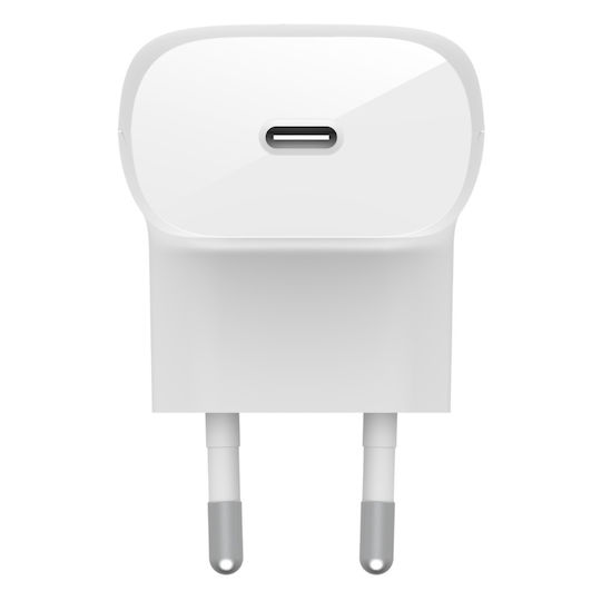 Belkin Încărcător Fără Cablu cu Port USB-C 30W Livrarea energiei Albς (WCA005VFWH)