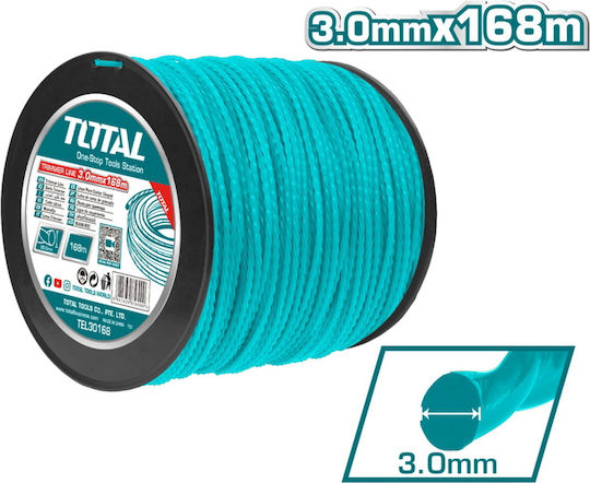 Total Round Twist Brush Cutter Trimmer Line 3mm 168m TEL30168