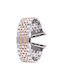 Butterfly Buckle Λουράκι Μεταλλικό Silver / Rose Gold (Apple Watch 42/44/45mm)