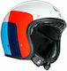 AGV X70 Бяло/червено/синьо Мотоциклетна каска Джет 1050гр