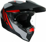 AGV AX-9 Dual Matt Carbon/Red Motorradhelm Ein-Aus DOT / ECE 22.05 1540gr