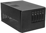 Silverstone CS351 Case for 4 Hard Drives 2.5" / 3.5" SATA III with Connection USB 3.0 Type-C SST-CS351B