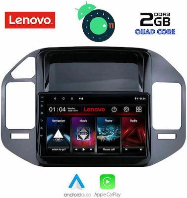 Lenovo Car-Audiosystem für Mitsubishi Pajero Audi A7 1999-2006 (Bluetooth/USB/AUX/WiFi/GPS/Apple-Carplay) mit Touchscreen 9"