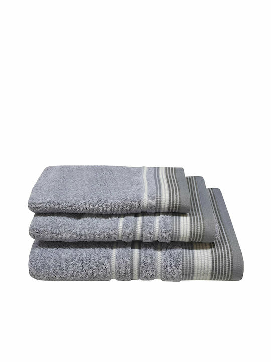 Le Blanc Bath Towel Satin Stripe 70x140cm Levan...
