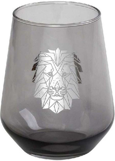 Espiel Jungle Lion Ποτήρι Ουίσκι από Γυαλί Ασημί 425ml