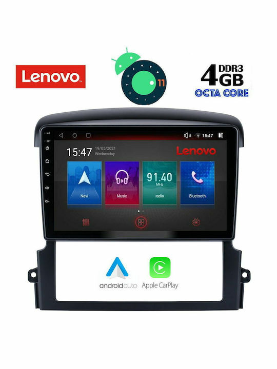Lenovo Car-Audiosystem für Kia Sorento 2006-2009 (Bluetooth/USB/AUX/WiFi/GPS/Apple-Carplay) mit Touchscreen 9"