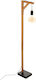 Atmosphera Wild Floor Lamp H148xL30cm with Lamp Bulb Base for E27 Beige