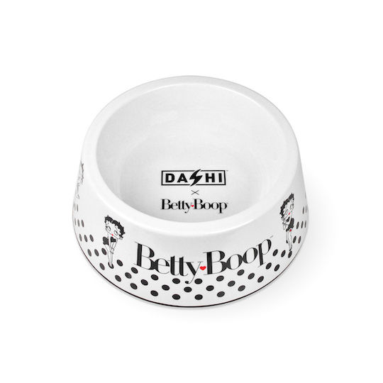 Dashi Betty Boop Schalen Futter & Wasser für Hund & Katze 1.7lt 26cm in Weiß Farbe