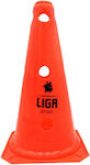 Liga Sport Cone με Τρύπες 40cm In Orange Colour