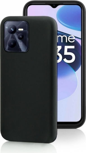 Fonex 0.6mm Back Cover Σιλικόνης 0.6mm Μαύρο (Realme C35)