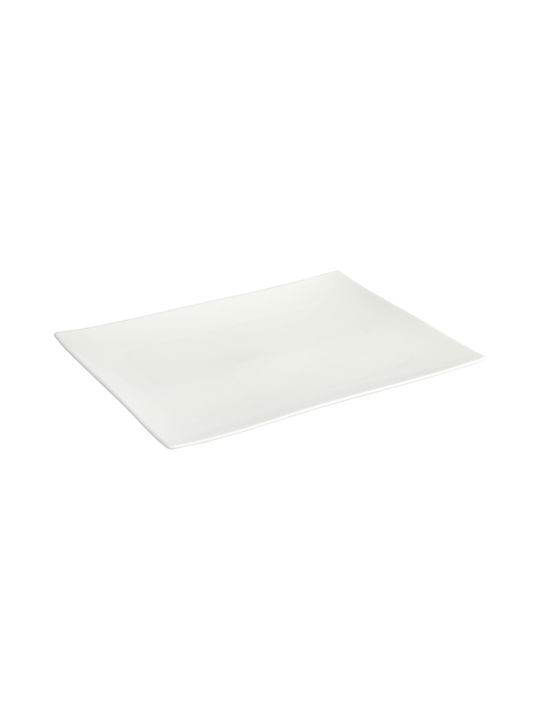 Tokyo Serving Platter Rectangular made of Porcelain White 31.7x23.5cm