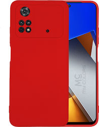 Sonique Back Cover Σιλικόνης Κόκκινο (Poco M4 Pro)