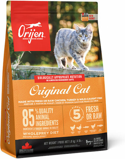 Orijen Original Cat Trockenfutter für Katzen mit Türkei / Huhn 1.8kg