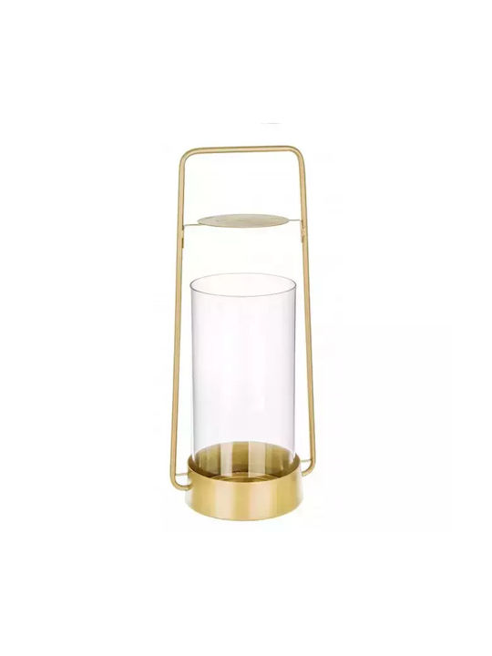 Bizzotto Zaira Lantern Metallic Tabletop Gold 17εκ. 1pcs