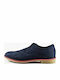 111-3 Leder Herren Freizeitschuhe Blau